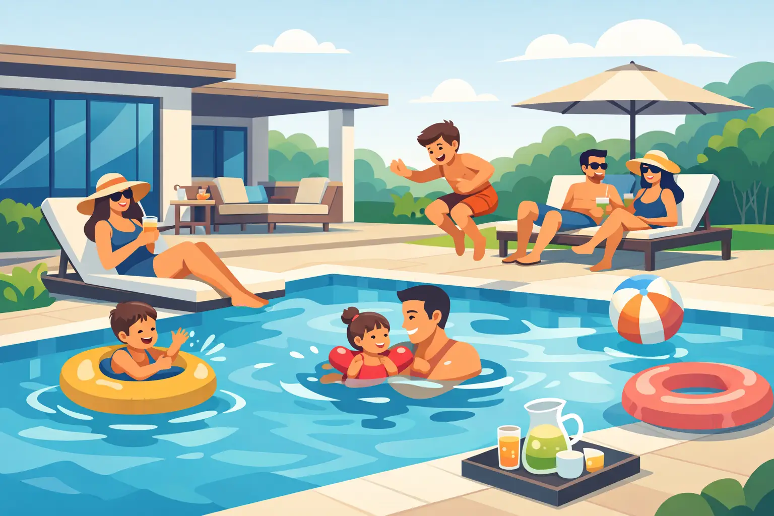 7 Private Pool Party Benefits for Families