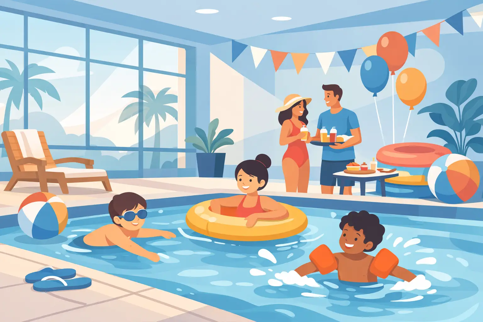 How to Host an Indoor Swim Party That Feels Easy
