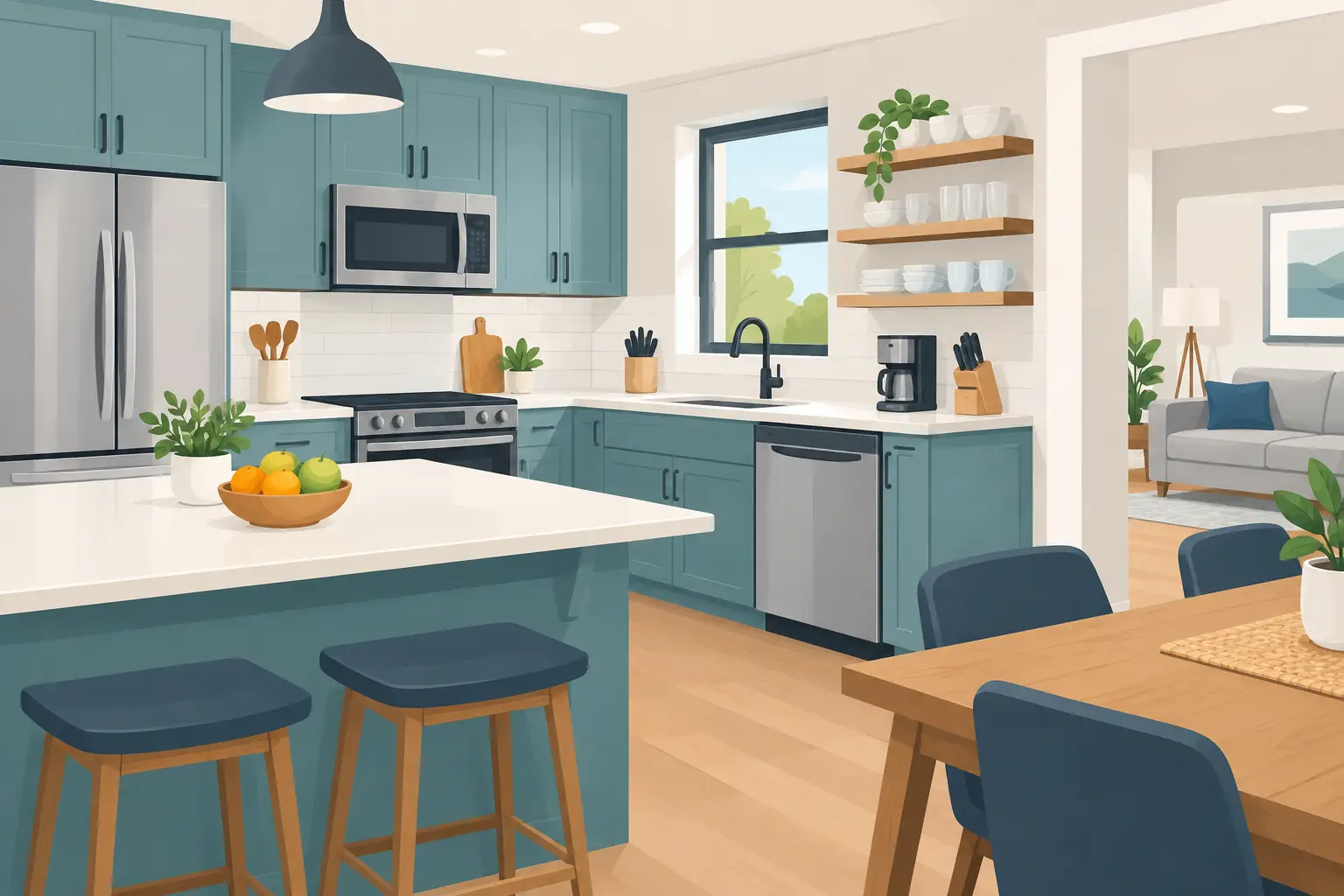 Rental House With Fully Stocked Kitchen Perks