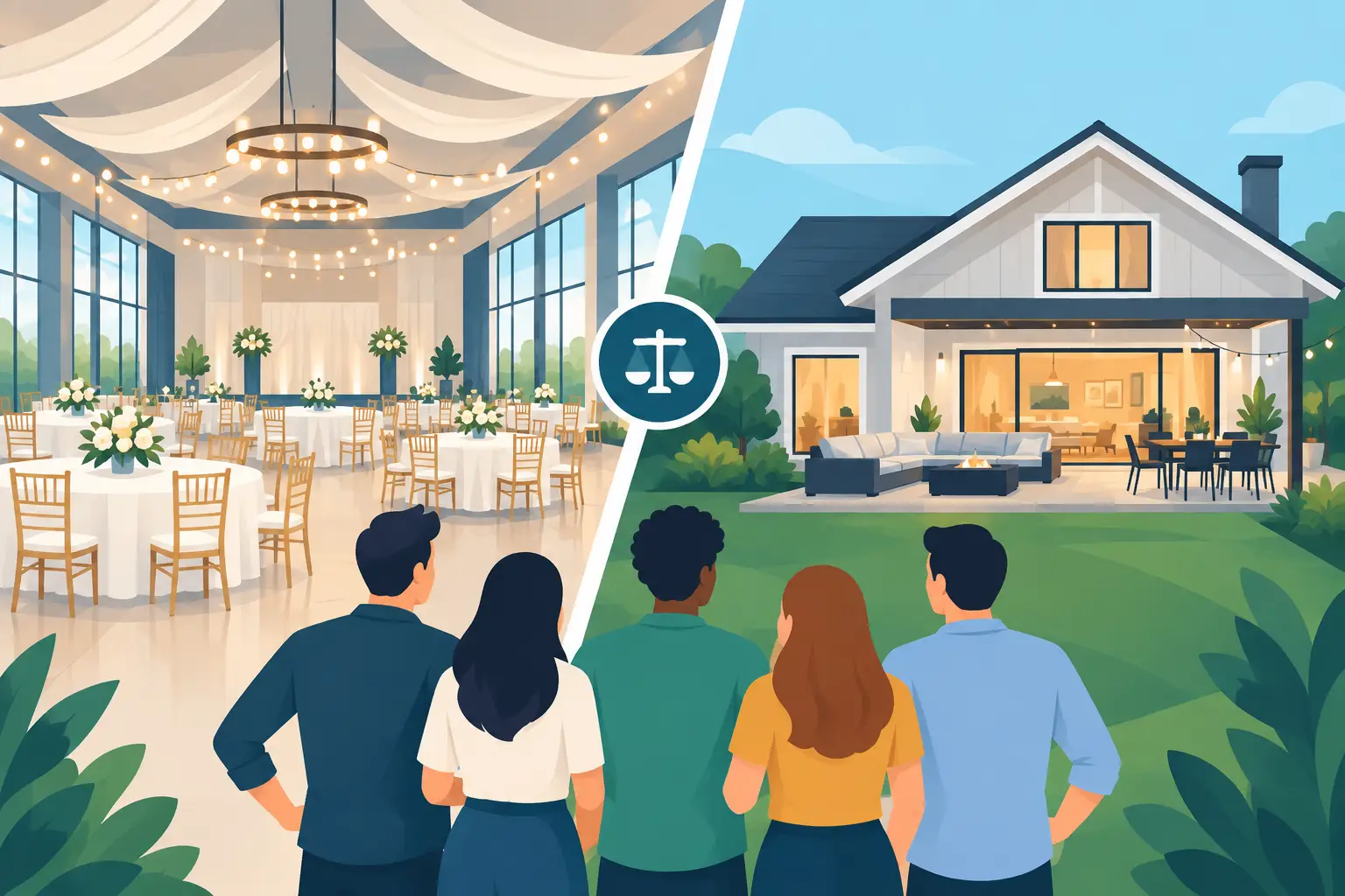 Event Venue Versus Rental Home for Groups