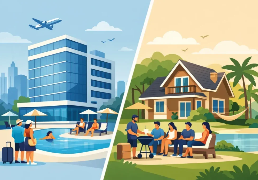 Hotel Versus Vacation House for Group Trips
