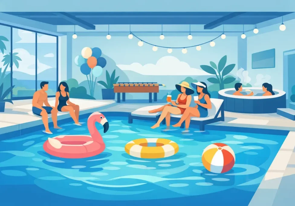 Indoor Pools for Group Stays and Parties