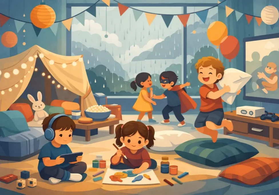 Planning a Rainy Day Party That Kids Love