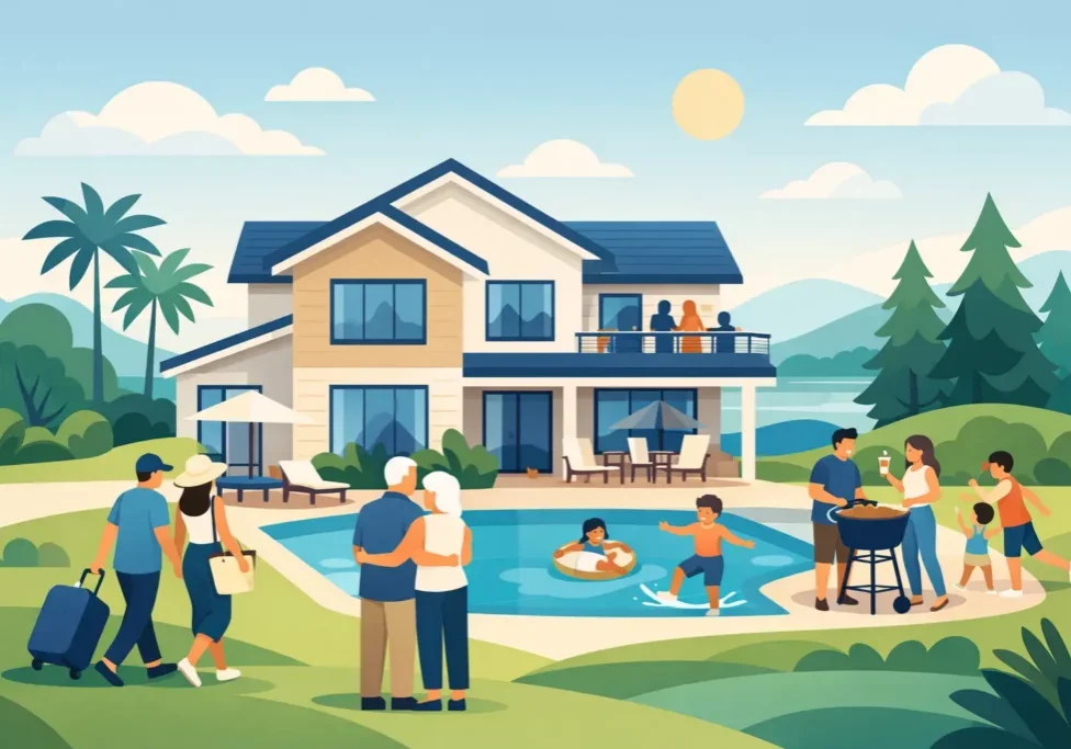 Weekly House Rental for Extended Family Stays